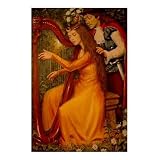 Harp Spell Fantasy Giclee Poster Print by Marcel LorAnge, 16x20