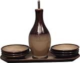 Sango Nova Brown 8-Piece Dipping Set