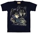 Wolf Family T-shirt 100% Cotton TEENS and ADULTS Short Sleeve Shirt