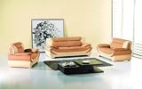 New 3pc Contemporary Modern Leather Sofa Set #AM-209-B-CAMEL/IVORY New 3pc Contemporary Modern Leather Sofa Set #AM-209-B-CAMEL/IVORY