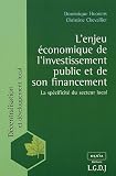 Lenjeu économique de linvestissement public et de son financement : La spécificité du secteur local