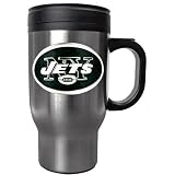 Great American New York Jets Free Form Logo Stainless Steel Travel Mug