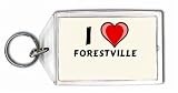 I Love Forestville Keychain