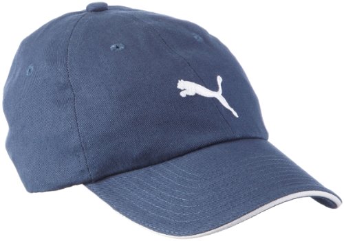 PUMA Kinder Kappe Cat, dark denim-white, One size, 841259 19