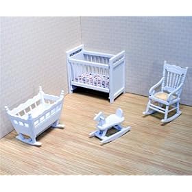 Melissa & Doug Deluxe Doll-House Nursery Furniture