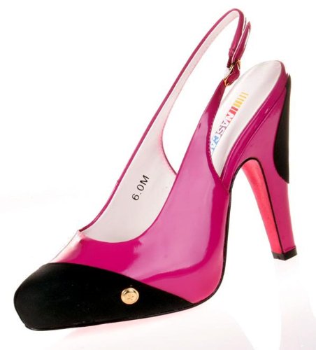 NASCAR Mable Womens Dress Shoes Heels Pumps Pink/Black