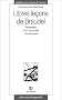 Libres le�ons de Braudel. Passerelle pour une soci�t� non excluante