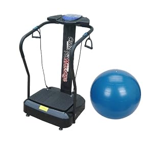 GYM MASTER - Crazy Fit Vibration 1750W Series - MASSIVE 120 SPEED-SILENT DRIVE MOTOR-SOLID SEMI COMMERCIAL MACHINE-MP3- in Black -10 workout programmes-most powerful pro 2012 spec machine - 24 MONTH UK WARRANTY