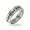 Eve's Addiction Love Now and Forever Stainless Steel Poesy Ring, 5