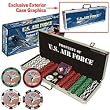 U.S. Air Force CLAY-Filled 500 Poker Chip Set w/Custom Case