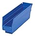 Quantum Storage Systems Economy Shelf Bin Unit (11-5/8" x 8.38 x 4"), Blue