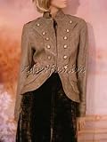 Dolce & Gabbana - $3950 New DOLCE & GABBANA Leather Military Coat Jacket 8 42