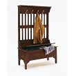 Home Style 5648-49 Full Hall Tree and Storage Bench, Cherry Finish