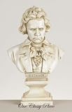 Ludwig Von Beethoven 18" Tall Marble Bust Sculpture