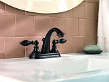  : Price Pfister 048-E0BY Catalina Two-Handle 4-Inch Centerset Lavatory Faucet with Pop-Up, Tuscan Bronze