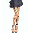 Seamless Fence Patterned Footless Tights