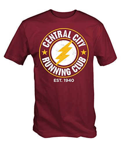 6TN Mens Central City Running Club T Shirt (XX-Large, Cardinal Red)