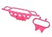 Traxxas 5835P Bumper, Front/Bumper Mount, Front (Pink)