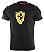 Ferrari Black Classic Shield Tee Shirt