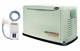 5872 Generac Guardian 14kW Air-Cooled Standby Generator, Steel Enclosure, Pre-Packaged w/14 Circuit Automatic Transfer Switch (BACKORDER until mid January 20 2012)
