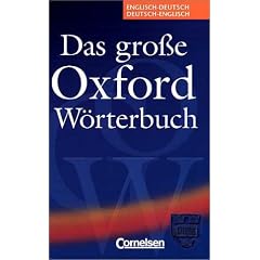 Das gro�e Oxford W�rterbuch - Vergriffene Ausgabe: W�rterbuch: Englisch-Deutsch/Deutsch-Englisch