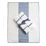 Tadpoles Basics Navy Gingham Burping Cloths - 3-pk.