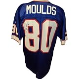 Eric Moulds Autographed/Hand Signed Buffalo Bills (Blue Puma) Jersey