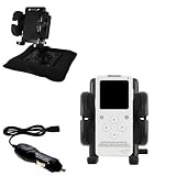 iRiver E10 Auto Bean Bag Dash Holder with Car Charger - Uses Gomadic TipExchange