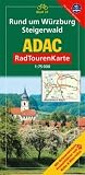 Image of ADAC RadTourenKarte 31. Rund um Würzburg-Steigerwald (mit Kartometer). 1 : 75 000