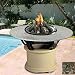 California Outdoor Concepts Del Mar Chat Height Sage Grill Table - Pebble Granite