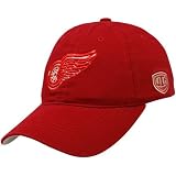 NHL Old Time Hockey Detroit Red Wings Red Netminder Adjustable Hat