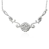 Sterling Silver Celtic Filigree Round Necklace, 20.5