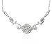 Sterling Silver Celtic Filigree Round Necklace, 20.5