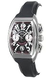 [フランク ミュラー] FRANCK MULLER 腕時計 コンキスタドール・クロノ 8005CC シルバー 黒ラバーベルト メンズ [並行輸入品]