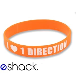 Direction Bracelets on Orange 1 Direction Silicone Wristband I Love One Direction Bracelet