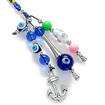 blue glass evil eye charm
