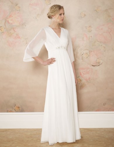 Monsoon Womens Margot Bridal Dress Size 8 White