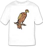 T-shirt with California, vulture, bow, branch, perch, animal, bird