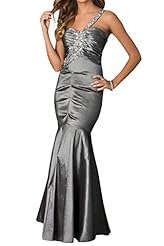 Mermaid  Taffeta One Shoulder Evening Dress/Prom Dress/Party Dress  With Rhinestones
