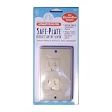 Mommys Helper Safe Plate Electrical Outlet Covers Decora, Almond