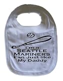 Seattle Mariners Baseball Bib Funny Bib Personalized Bib