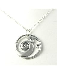 Waves Sterling Silver Ocean Necklace Jewelry Pendant