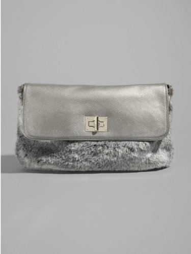 GUESS by Marciano Faux-Fur Clutch