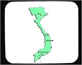 Decorated Mouse Pad with map, vietnam, vector