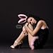 Wallmonkeys Peel and Stick Wall Decals - Sexy Playboy Girl Isolated on Black - Removable Graphic