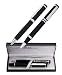 Gift Pens - Black Duo Roller Pen & Ball Point Pen Set , STYLE 2