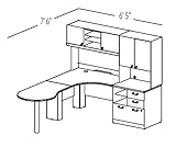Modular Office Furniture Set 15 - Quantum Modern Cherry Collection - Bush O ....