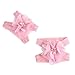 TONSEE Foot Flower Barefoot Sandals + Headband Set for Baby Infants Girls Pink