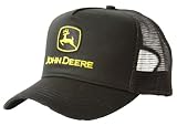 Vintage Black Licensed John Deere Trucker Hat Cap