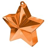 Orange 6 oz Metallic Balloon Weight Orange 1 per package